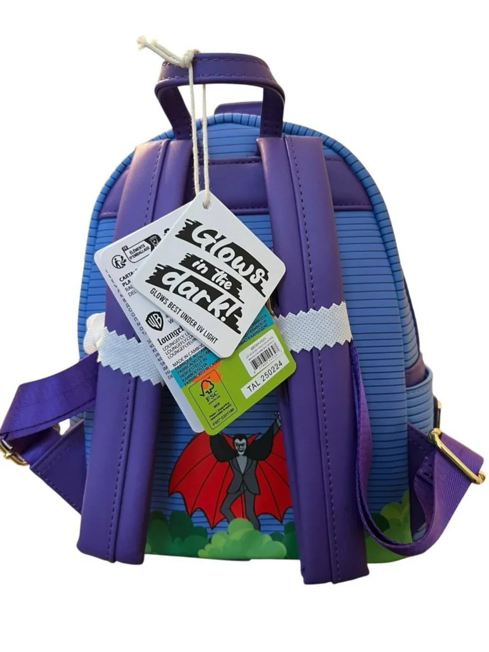 Loungefly Scooby-Doo Haunted Mansion Lenticular Glow in Dark Mini Backpack NWT
